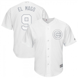 Cubs 9 Javier Baez El Mago White 2019 Players Weekend Player Jersey