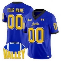 Men South Dakota State Jackrabbits Active Player Custom Blue 2025 F U S E  Vapor Limited Stitched Football Jersey
