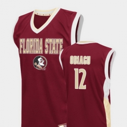 Men Florida State Seminoles Ike Obiagu Red Fadeaway College Basketball Jersey