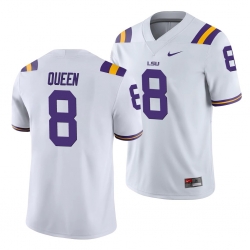 LSU Tiger Patrick Queen White College Football Men'S Jersey