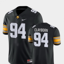 Men Iowa Hawkeyes Adrian Clayborn 94 Black Game College Football Jersey