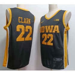 Men Iowa Hawkeyes Caitlin Clark #22 Black Stitched Correct Model NCAA Jersey