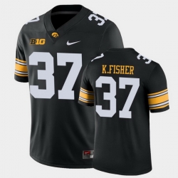 Men Iowa Hawkeyes Kyler Fisher Game Black College Football Jersey