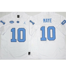 Men North Carolina Tar Heels 10 Drake Maye White 2026 F U S E Limited College Stitched Jersey Men North Carolina Tar Heels 10 Drake Maye White 2026 F U S E Limited College Stitched Jersey