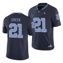 North Carolina Tar Heels Elijah Green Navy College Football Men'S Jersey