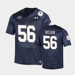 Men Notre Dame Fighting Irish Quenton Nelson 2021 Rose Bowl Navy College Football Jersey