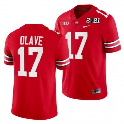Ohio State Buckeyes Chris Olave Scarlet 2021 Sugar Bowl Champions College Football Playoff College Football Playoff Jersey Ohio State Buckeyes Chris Olave Scarlet 2021 Sugar Bowl Champions College Football Playoff College Football Playoff Jersey