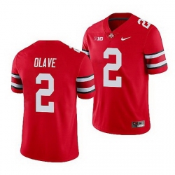 Ohio State Buckeyes Chris Olave Scarlet Game Men'S Jersey 0 Ohio State Buckeyes Chris Olave Scarlet Game Men'S Jersey 0
