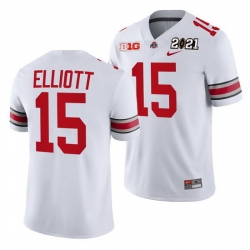Ohio State Buckeyes Ezekiel Elliott White 2021 Sugar Bowl Champions College Football Playoff College Football Playoff Jersey 0 Ohio State Buckeyes Ezekiel Elliott White 2021 Sugar Bowl Champions College Football Playoff College Football Playoff Jersey 0