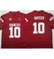 Men Oklahoma Sooners Red #10 John MATEER Stitched F U S E NCAA Jersey Men Oklahoma Sooners Red #10 John MATEER Stitched F U S E NCAA Jersey
