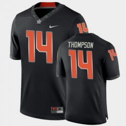 Men Oklahoma State Cowboys Peyton Thompson College Football Black Game Jersey