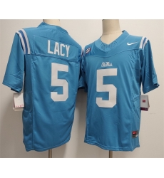 Men Ole Miss Rebels 5 Kewan Lacy Blue 2026 F U S E Stitched jersey Men Ole Miss Rebels 5 Kewan Lacy Blue 2026 F U S E Stitched jersey