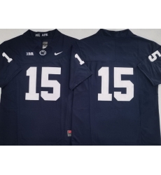 Men Penn State Nittany Lions #15 Drew Allar Navy Stitched NCAA Jersey No Name Men Penn State Nittany Lions #15 Drew Allar Navy Stitched NCAA Jersey No Name