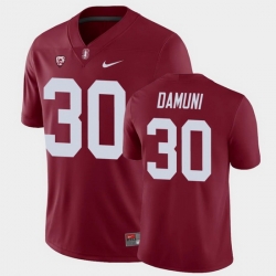 Men Stanford Cardinal Levani Damuni College Football Cardinal Game Jersey