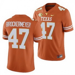 Texas Longhorns Luke Brockermeyer Orange 2021 Red River Showdown Men Jersey