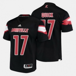 Louisville Cardinals James Quick College Football Black Jersey