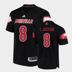 Men Louisville Cardinals Lamar Jackson College Football Black Jersey