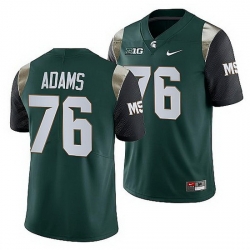 Michigan State Spartans Flozell Adams Green College Football Men Jersey