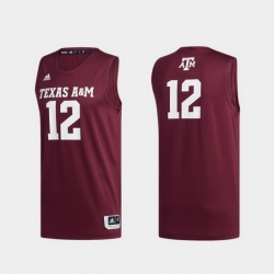 Men Texas A&M Aggies Maroon Swingman Basketball Jersey