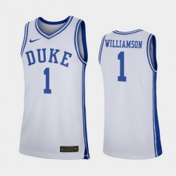 Duke Blue Devils Zion Williamson White Replica Men'S Jersey