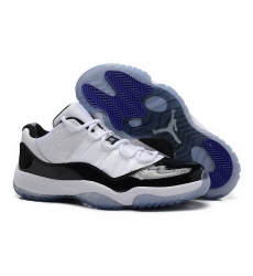 Womens Air Jordan 11 GS White Black Dark Concord