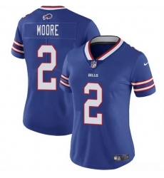 Women Buffalo Bills 2 D J Moore Blue Vapor Stitched Football Jersey Women Buffalo Bills 2 D J Moore Blue Vapor Stitched Football Jersey