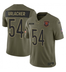 Men Chicago Bears 54 Brian Urlacher Olive 2025 F U S E  Salute to Service Limited Stitched Football Jersey Men Chicago Bears 54 Brian Urlacher Olive 2025 F U S E  Salute to Service Limited Stitched Football Jersey