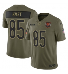 Men Chicago Bears 85 Cole Kmet Olive 2025 F U S E  Salute to Service Limited Stitched Football Jersey Men Chicago Bears 85 Cole Kmet Olive 2025 F U S E  Salute to Service Limited Stitched Football Jersey