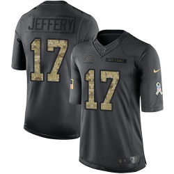 Nike Bears #17 Alshon Jeffery Black Youth Stitched NFL Limited 2016 Salute to Service Jersey Nike Bears #17 Alshon Jeffery Black Youth Stitched NFL Limited 2016 Salute to Service Jersey