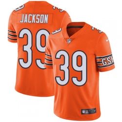 Youth Nike Bears #39 Eddie Jackson Orange Stitched NFL Limited Rush Jersey Youth Nike Bears #39 Eddie Jackson Orange Stitched NFL Limited Rush Jersey
