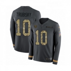 Youth Nike Chicago Bears 10 Mitchell Trubisky Limited Black Salute to Service Therma Long Sleeve NFL Jersey Youth Nike Chicago Bears 10 Mitchell Trubisky Limited Black Salute to Service Therma Long Sleeve NFL Jersey