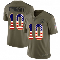 Youth Nike Chicago Bears 10 Mitchell Trubisky Limited OliveUSA Flag Salute to Service NFL Jersey Youth Nike Chicago Bears 10 Mitchell Trubisky Limited OliveUSA Flag Salute to Service NFL Jersey