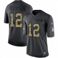 Youth Nike Chicago Bears 12 Allen Robinson Limited Black 2016 Salute to Service NFL Jersey Youth Nike Chicago Bears 12 Allen Robinson Limited Black 2016 Salute to Service NFL Jersey