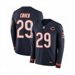 Youth Nike Chicago Bears 29 Tarik Cohen Limited Navy Blue Therma Long Sleeve NFL Jersey Youth Nike Chicago Bears 29 Tarik Cohen Limited Navy Blue Therma Long Sleeve NFL Jersey