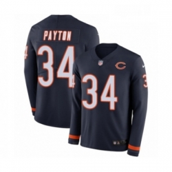 Youth Nike Chicago Bears 34 Walter Payton Limited Navy Blue Therma Long Sleeve NFL Jersey Youth Nike Chicago Bears 34 Walter Payton Limited Navy Blue Therma Long Sleeve NFL Jersey