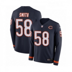 Youth Nike Chicago Bears 58 Roquan Smith Limited Navy Blue Therma Long Sleeve NFL Jersey Youth Nike Chicago Bears 58 Roquan Smith Limited Navy Blue Therma Long Sleeve NFL Jersey