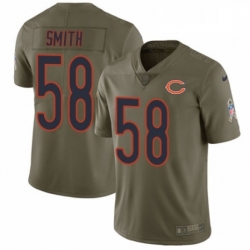 Youth Nike Chicago Bears 58 Roquan Smith Limited Olive 2017 Salute to Service NFL Jersey Youth Nike Chicago Bears 58 Roquan Smith Limited Olive 2017 Salute to Service NFL Jersey
