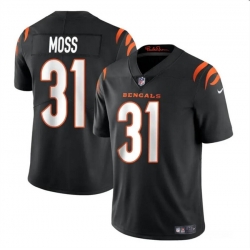 Youth Cincinnati Bengals 31 Zack Moss Black Vapor Untouchable Limited Stitched Jersey