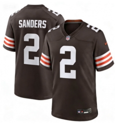 Men Cleveland Browns Nike #2 Shedeur Sanders Brown  Stitched NFL Jersey