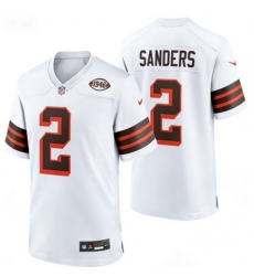 Men Cleveland Browns Nike #2 Shedeur Sanders Rush Stitched NFL Jersey