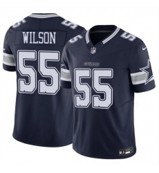 Men Dallas Cowboys 55 Logan Wilson Navy 2025 F U S E Vapor Untouchable Limited Stitched Football Jersey Men Dallas Cowboys 55 Logan Wilson Navy 2025 F U S E Vapor Untouchable Limited Stitched Football Jersey