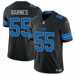Men Detroit Lions 55 Derrick Barnes Black 2025 F U S E  Vapor Limited Stitched Jersey Men Detroit Lions 55 Derrick Barnes Black 2025 F U S E  Vapor Limited Stitched Jersey