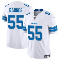 Men Detroit Lions 55 Derrick Barnes White 2025 F U S E  Vapor Limited Stitched Jersey Men Detroit Lions 55 Derrick Barnes White 2025 F U S E  Vapor Limited Stitched Jersey