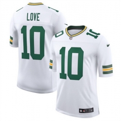 Men Green Bay Packers 10 Jordan Love White 2025 New Vapor Untouchable Limited Stitched Football Jersey