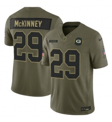 Men Green Bay Packers 29 Xavier McKinney Olive 2025 F U S E  Salute to Service Limited Stitched Football Jersey Men Green Bay Packers 29 Xavier McKinney Olive 2025 F U S E  Salute to Service Limited Stitched Football Jersey