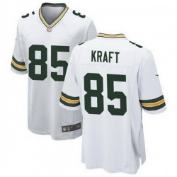 Men Green Bay Packers 85 Tucker Kraft White 2025 Stitched Game Jersey