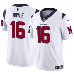 Youth Houston Texans 16 Tim Boyle White 2024 F U S E Vapor Untouchable Limited Stitched Football Jersey