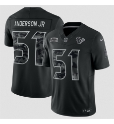 Youth Houston Texans  51 Will Anderson Jr  Black 2026 Salute to Service Limited Stitched Football Jersey