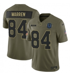 Men Indianapolis Colts 84 Tyler Warren Olive 2025 F U S E  Salute to Service Limited Stitched Football Jersey Men Indianapolis Colts 84 Tyler Warren Olive 2025 F U S E  Salute to Service Limited Stitched Football Jersey