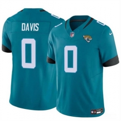 Men Jacksonville Jaguars 0 Gabe Davis Teal 2023 F U S E Vapor Untouchable Limited Stitched Jersey